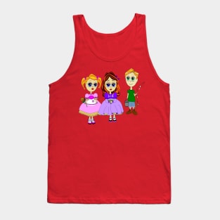 Three Big Eyed Children Tank Top